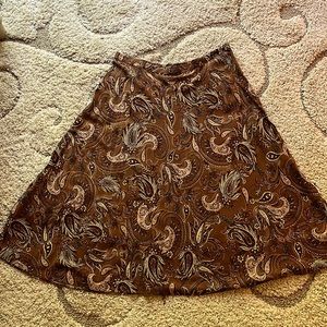 J.Jill Paisley Print Skirt